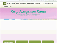 Tablet Screenshot of child-achievement-center.com